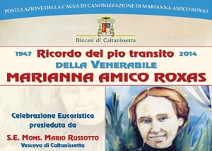 elebrazione Eucaristica in occasione del 66° Anniversario della nascita al cielo della Venerabilità di Marianna Amico Roxas